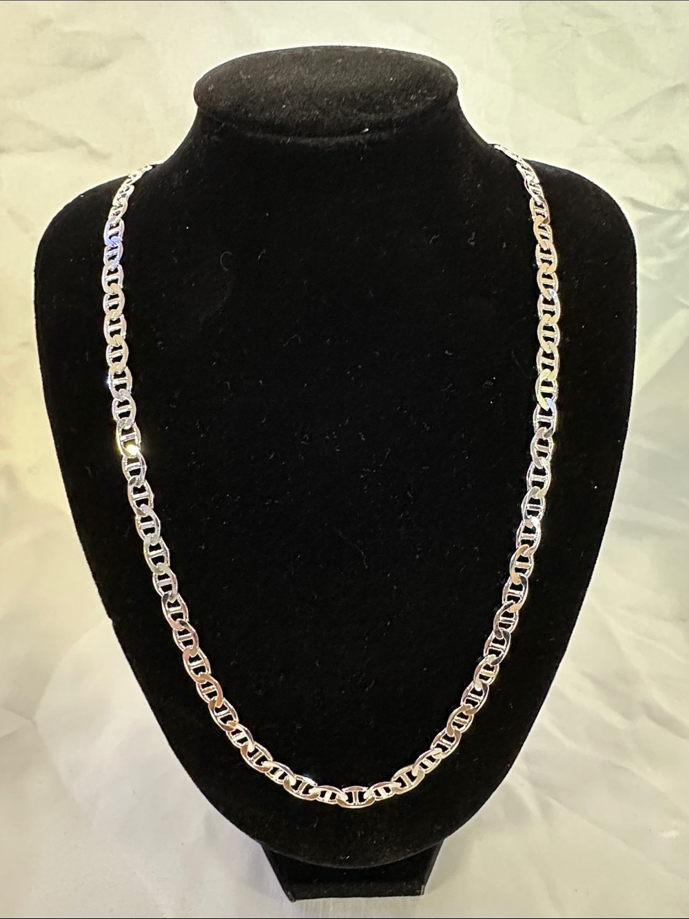 83: Brand New 925 Sterling Silver Filled 24” 5.5mm Necklace